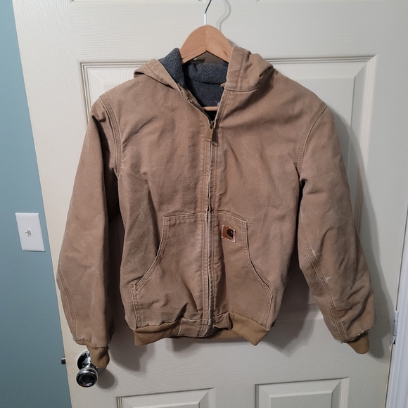 Carhartt Other - Carhartt Youth Canvas Lined Jacket Coat Brown L  10/12